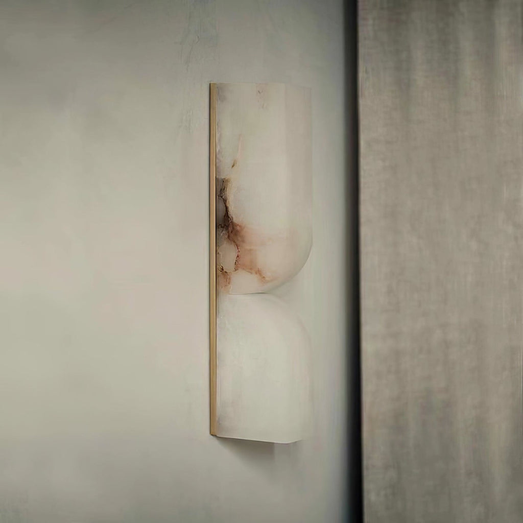 Modern Marble Wall Light With Warm LED Glow for Living Room — Ashbury Home & Living