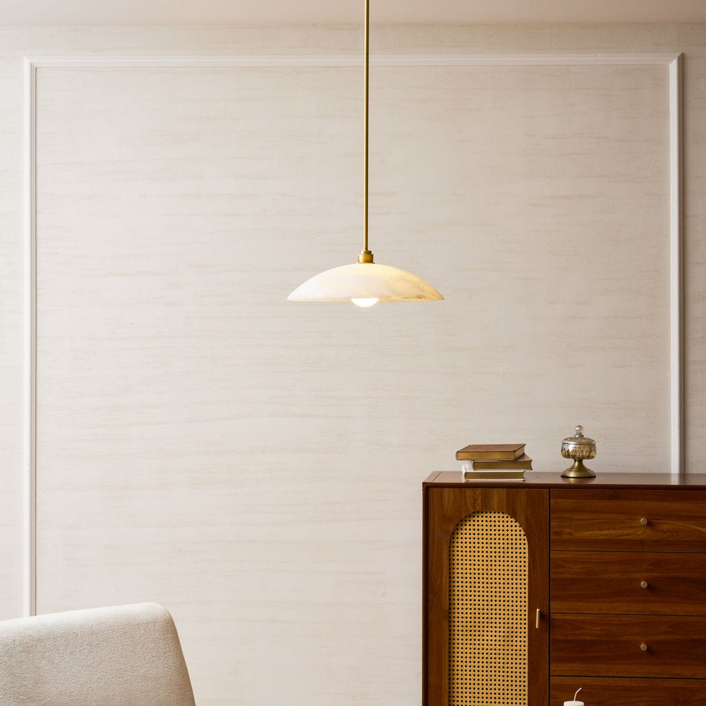Modern Marble and Copper Pendant Light for Dining Room — Ashbury Home & Living