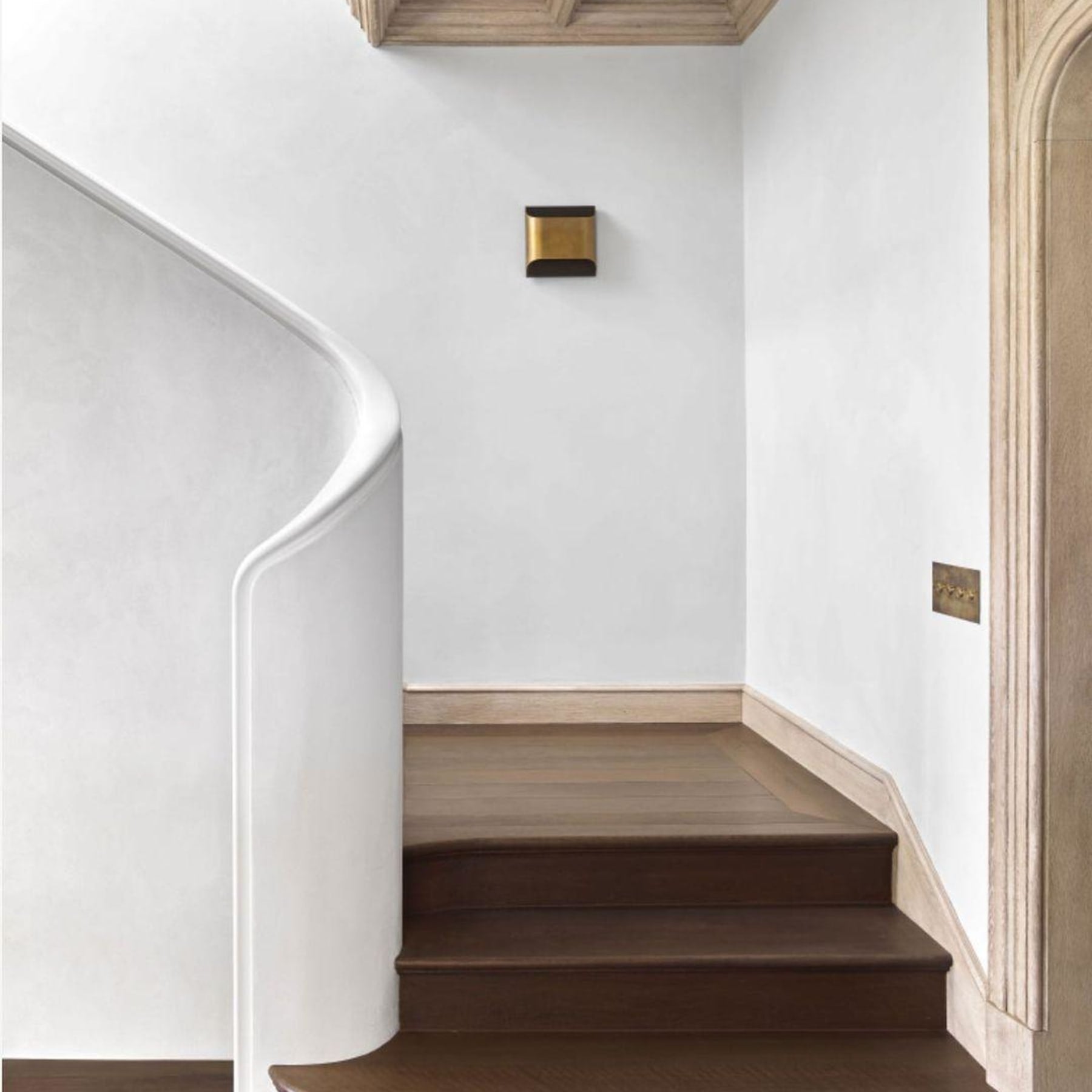 Modern Brass Wall Light With Warm LED Glow for Living Room — Ashbury Home & Living