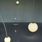 Modern Glass Pendant Light With Integrated LED for Dining Room — Ashbury Home & Living