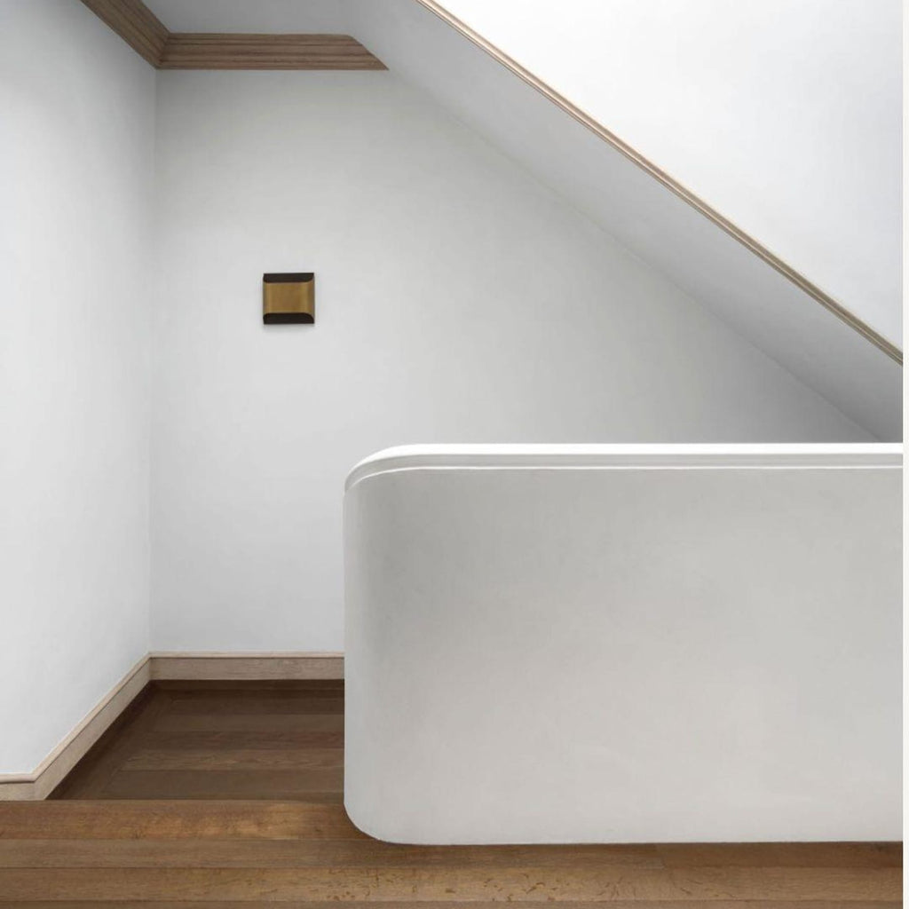 Modern Brass Wall Light With Warm LED Glow for Living Room — Ashbury Home & Living