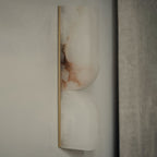 Modern Marble Wall Light With Warm LED Glow for Living Room — Ashbury Home & Living
