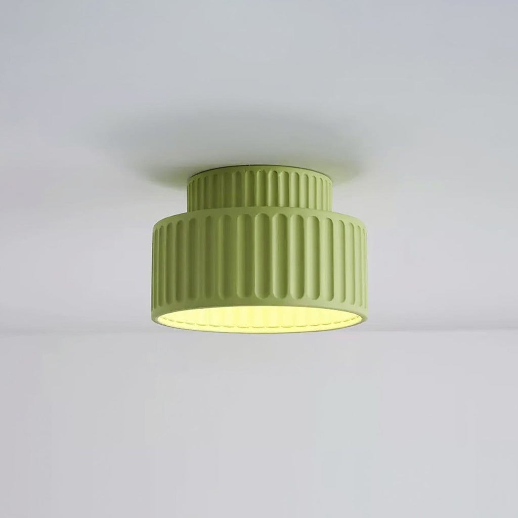 Modern Semi-Flush Ceiling Light for Living Room and Bedroom in Green — Ashbury Home & Living