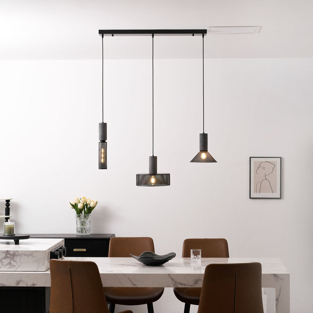 Industrial Concrete Pendant Light With Warm LED Glow — Ashbury Home & Living