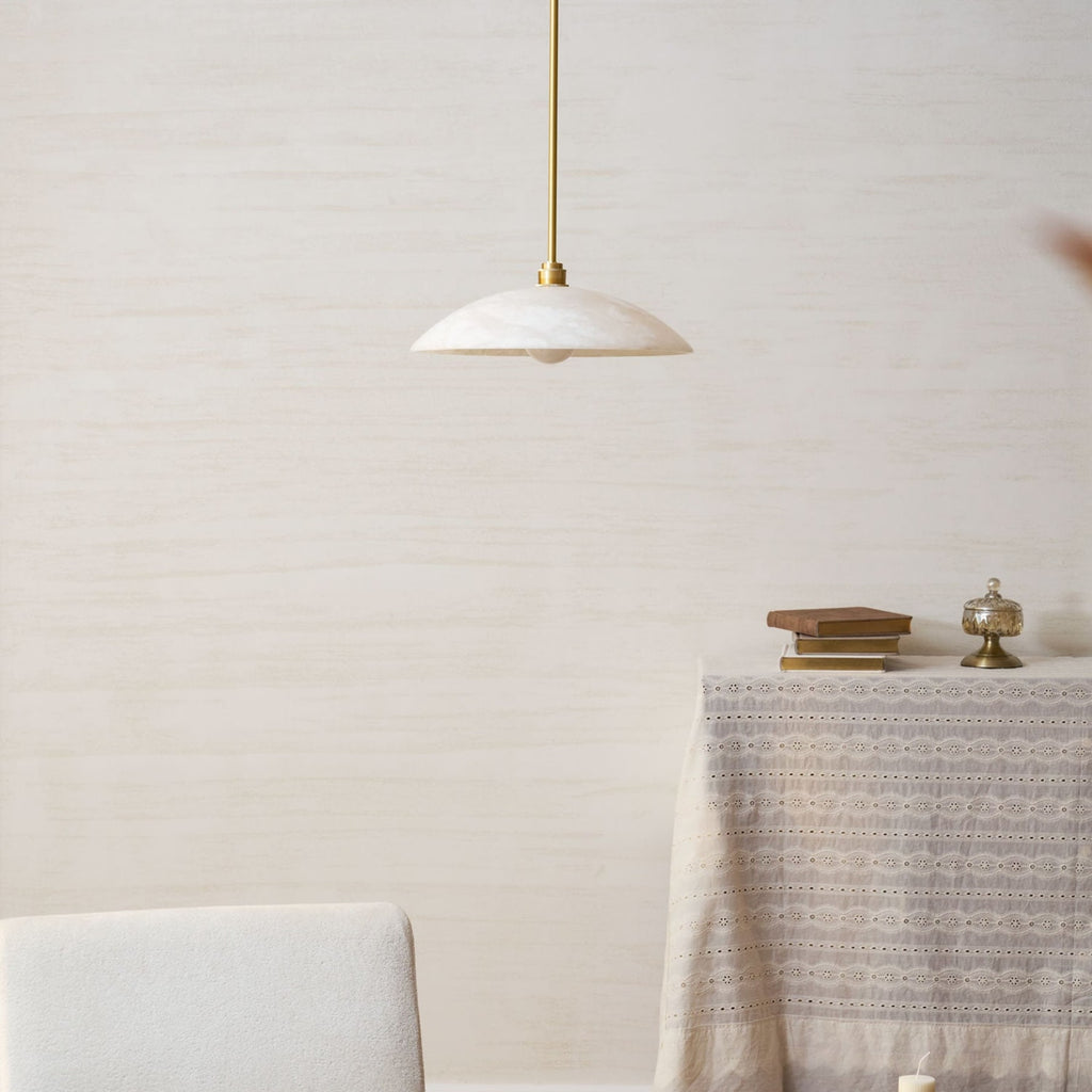 Modern Marble and Copper Pendant Light for Dining Room — Ashbury Home & Living