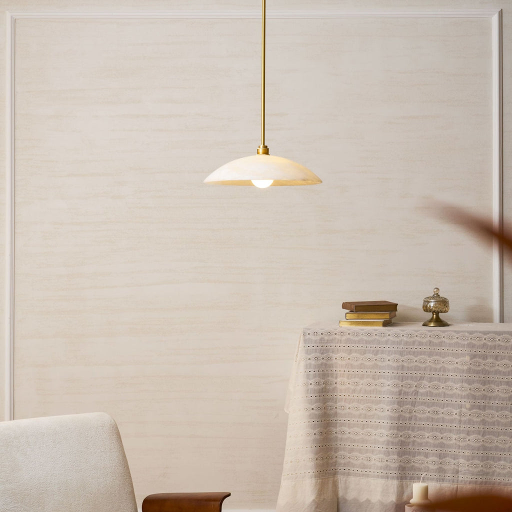 Modern Marble and Copper Pendant Light for Dining Room — Ashbury Home & Living