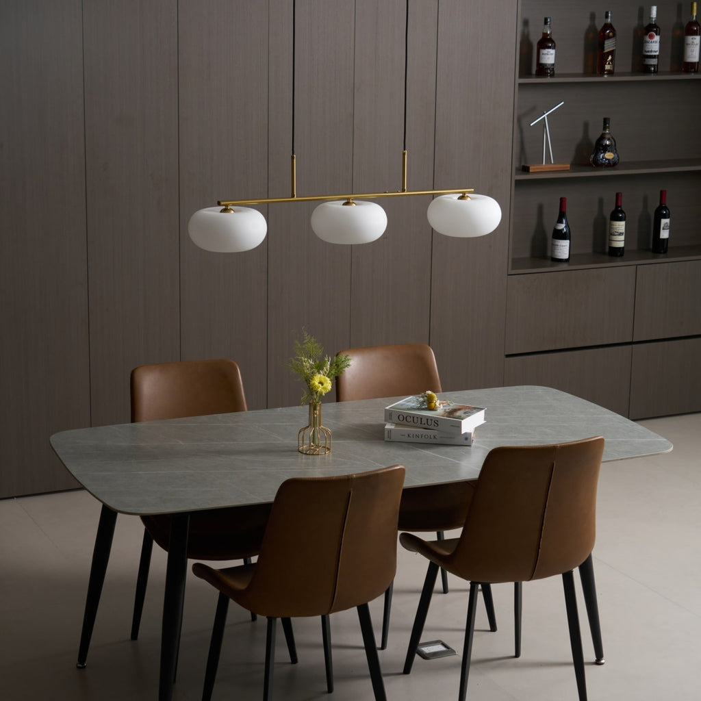 Modern Glass Pendant Light With Tri-Colour LED Glow — Ashbury Home & Living