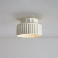 Modern Semi-Flush Ceiling Light for Living Room and Bedroom in White — Ashbury Home & Living