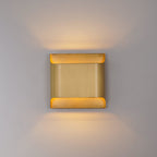 Modern Brass Wall Light With Warm LED Glow for Living Room — Ashbury Home & Living