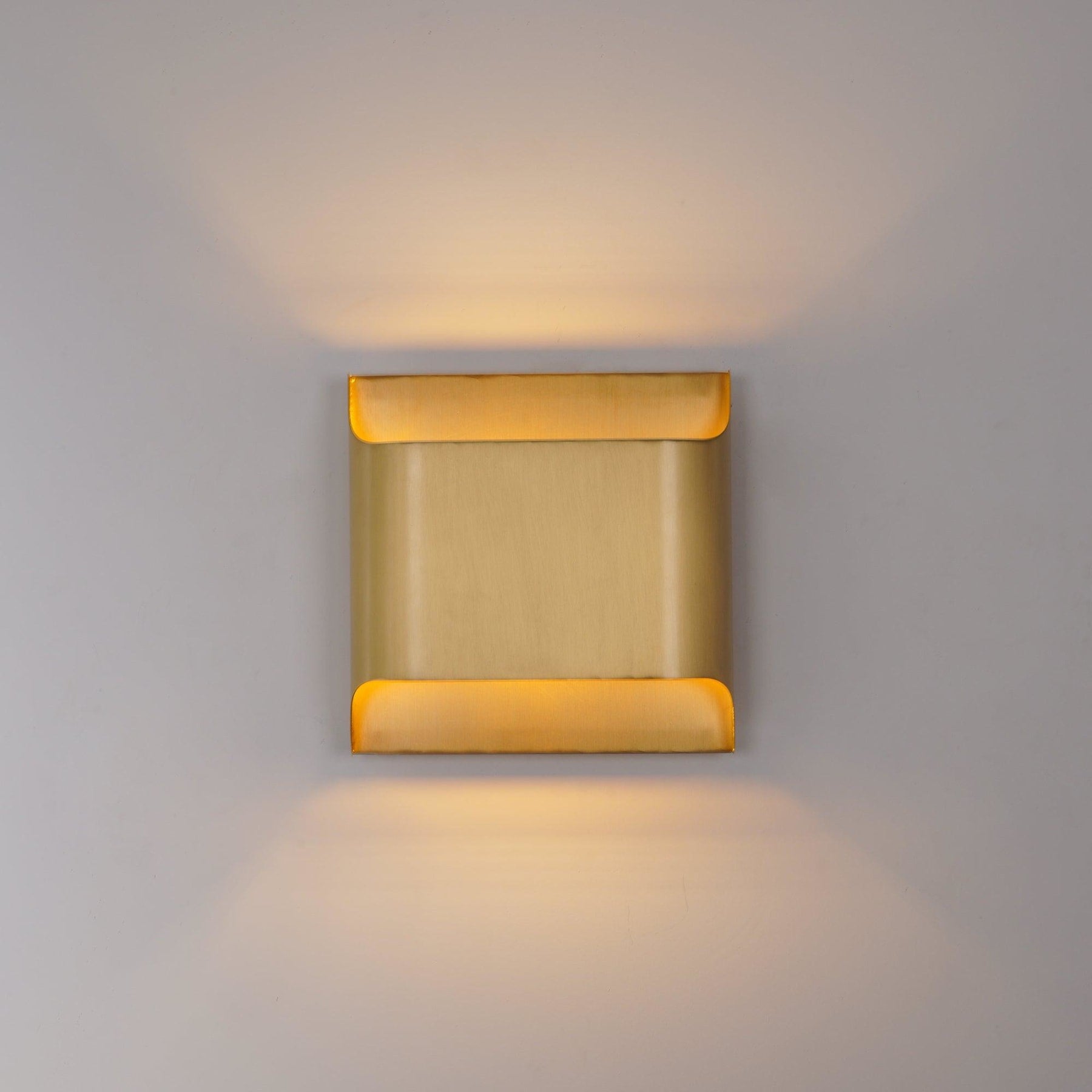 Modern Brass Wall Light With Warm LED Glow for Living Room — Ashbury Home & Living
