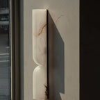 Modern Marble Wall Light With Warm LED Glow for Living Room — Ashbury Home & Living