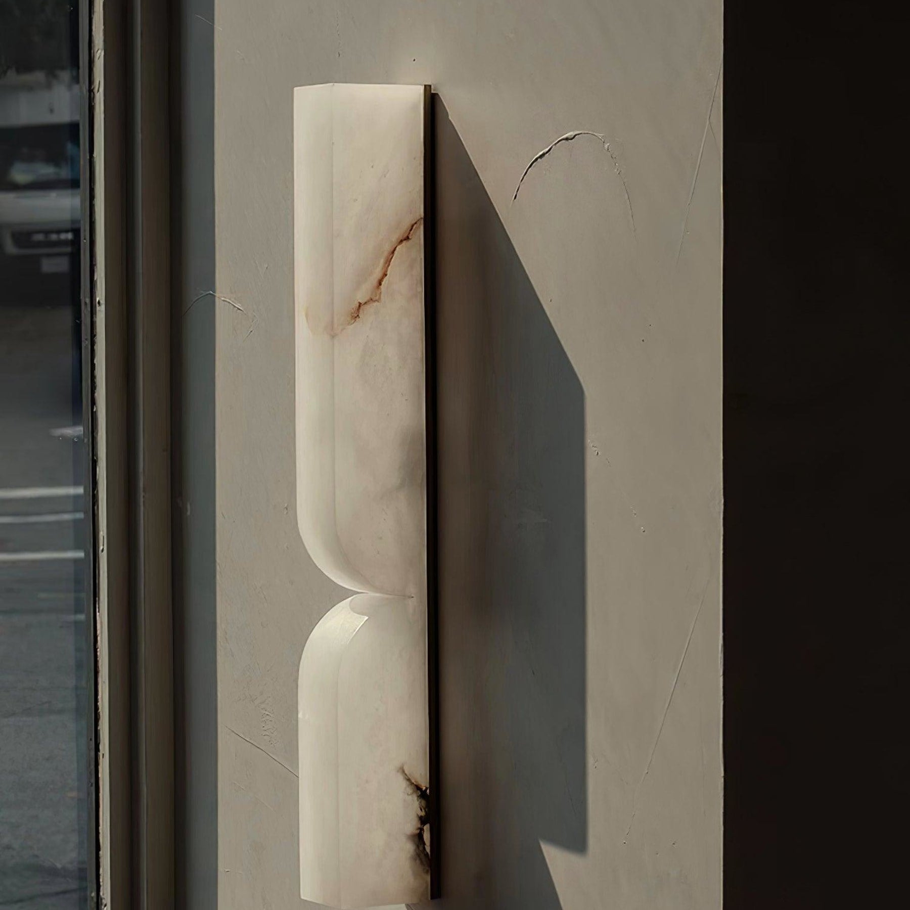 Modern Marble Wall Light With Warm LED Glow for Living Room — Ashbury Home & Living