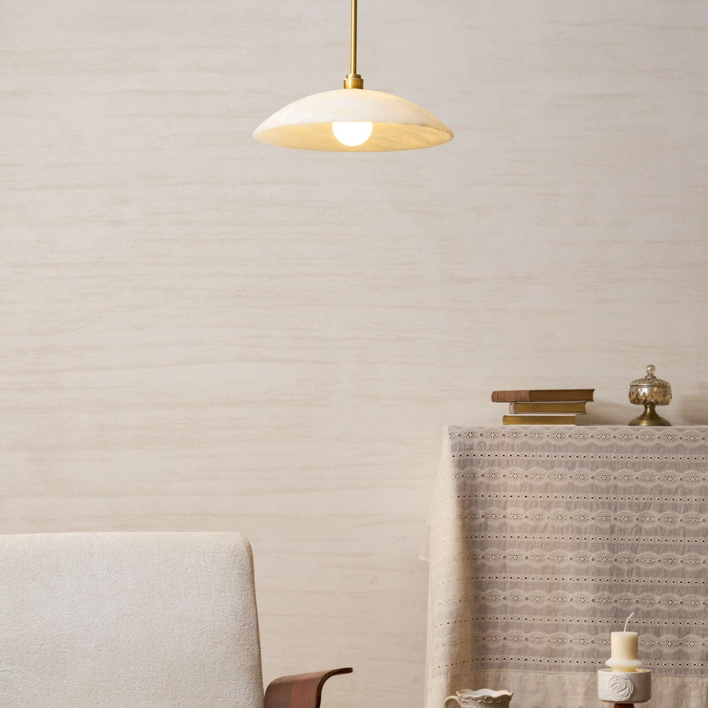 Modern Marble and Copper Pendant Light for Dining Room — Ashbury Home & Living