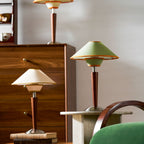 Modern Wood Table Lamp With Fabric Shade for Living Room — Ashbury Home & Living