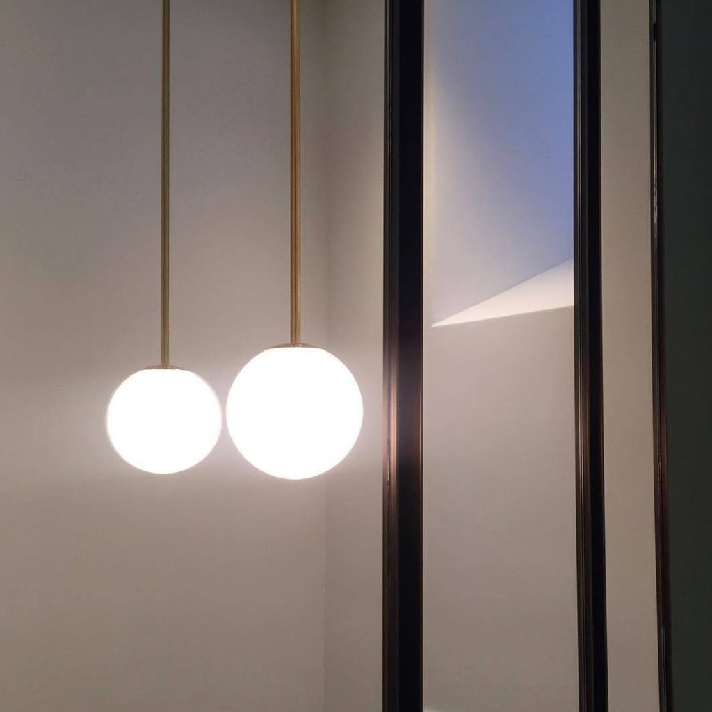 Modern Glass Pendant Light With Integrated LED for Dining Room — Ashbury Home & Living