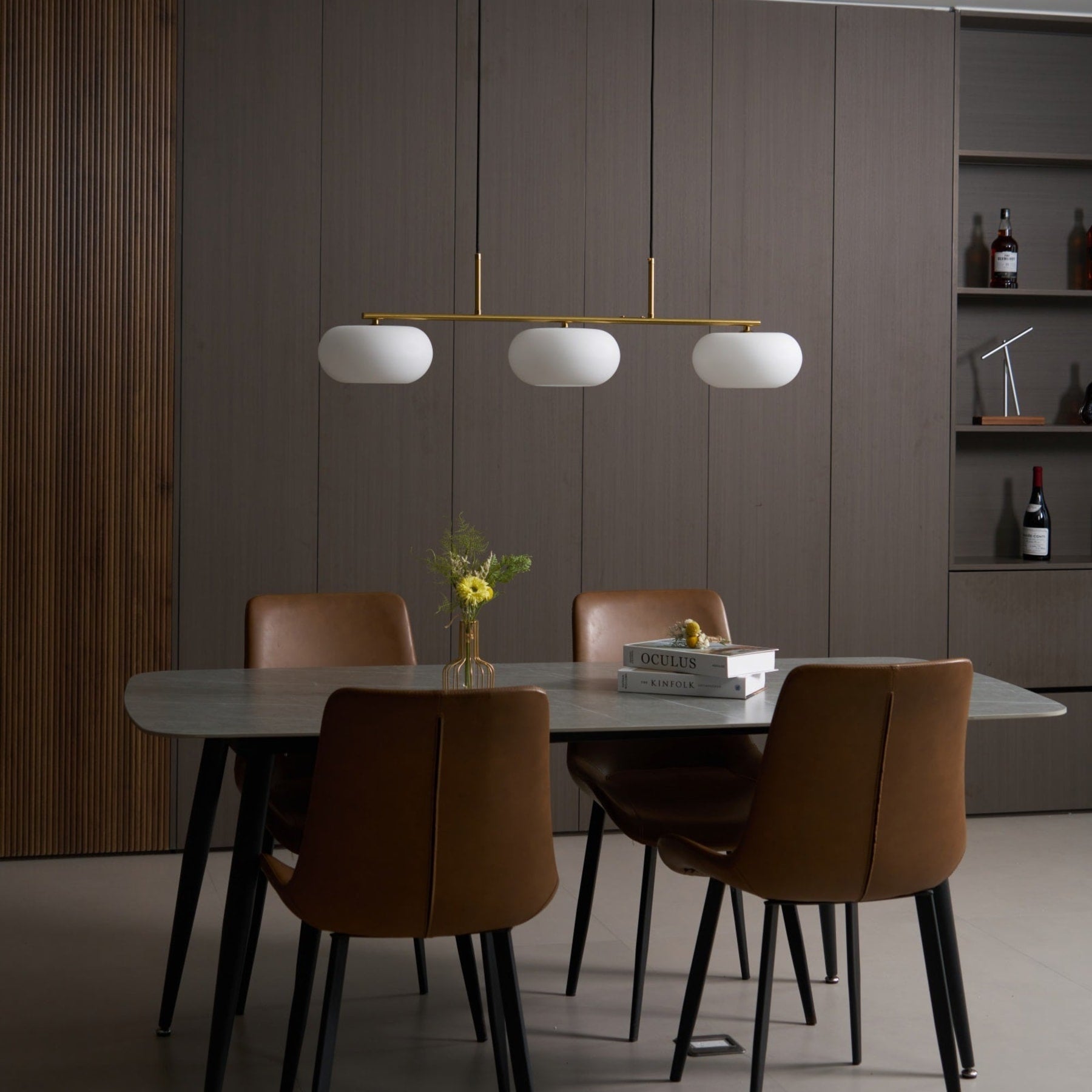 Modern Glass Pendant Light With Tri-Colour LED Glow — Ashbury Home & Living