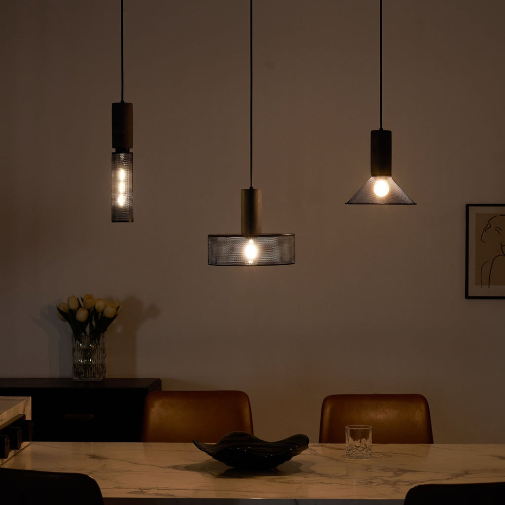 Industrial Concrete Pendant Light With Warm LED Glow — Ashbury Home & Living