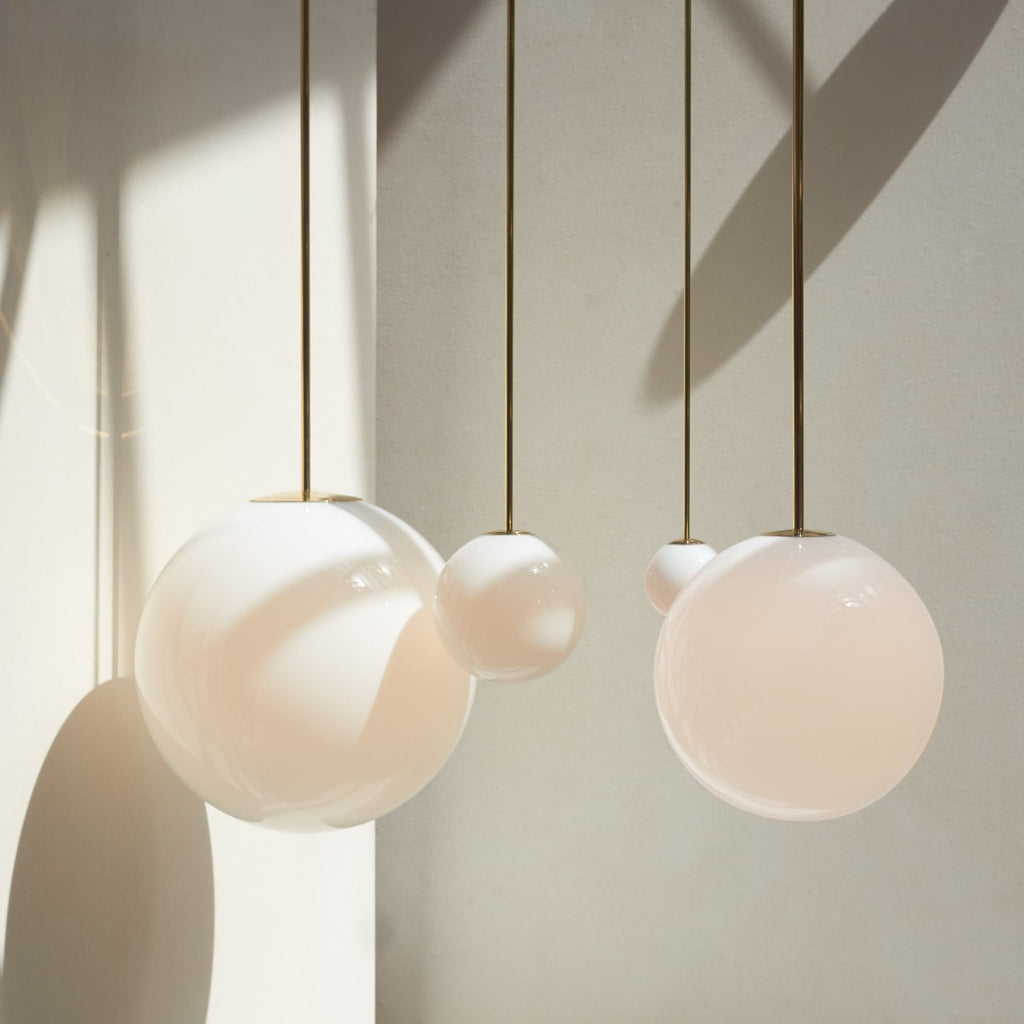 Modern Glass Pendant Light With Integrated LED for Dining Room — Ashbury Home & Living