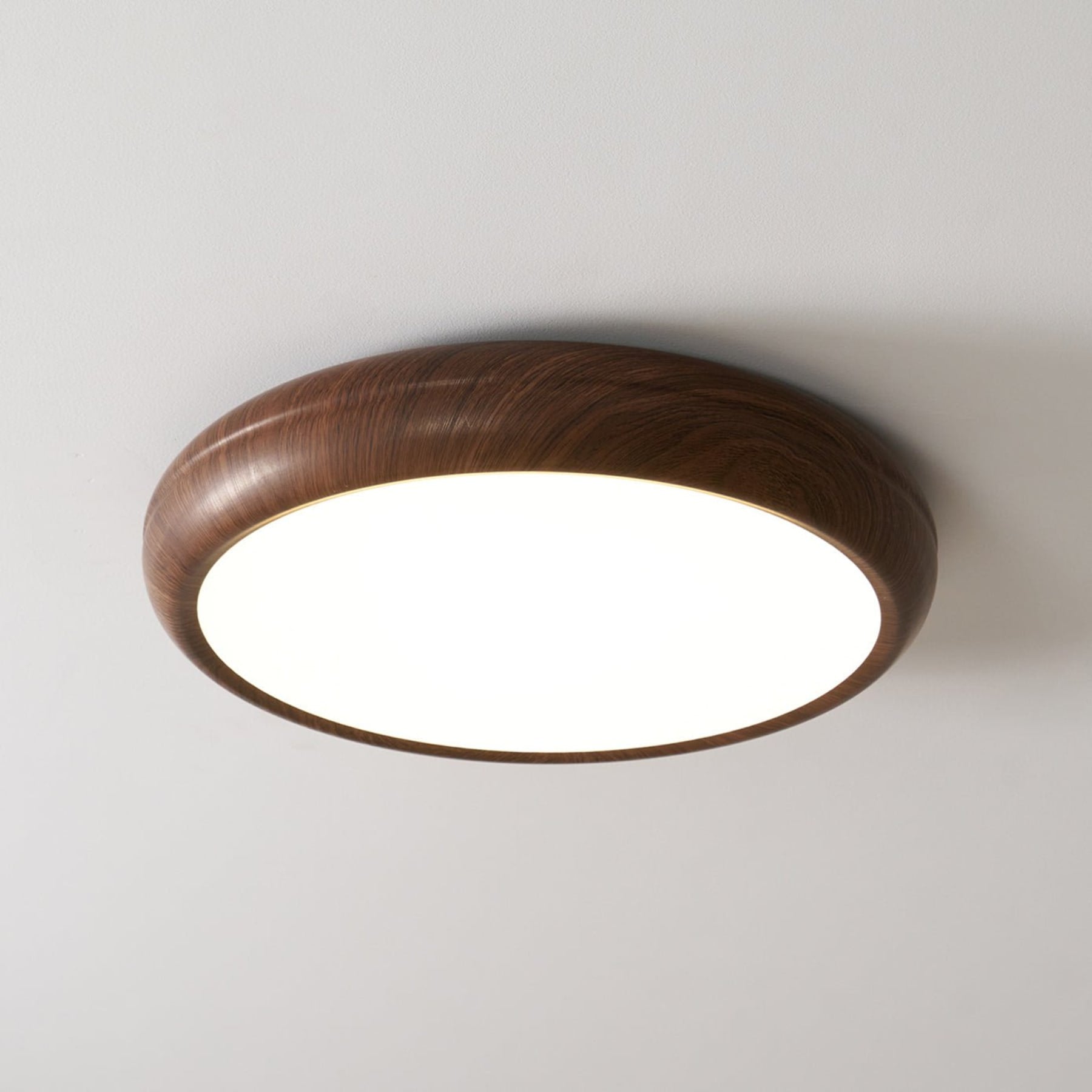Scandinavian Wood Flush Mount Ceiling Light for Living Room — Ashbury Home & Living