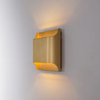 Modern Brass Wall Light With Warm LED Glow for Living Room — Ashbury Home & Living