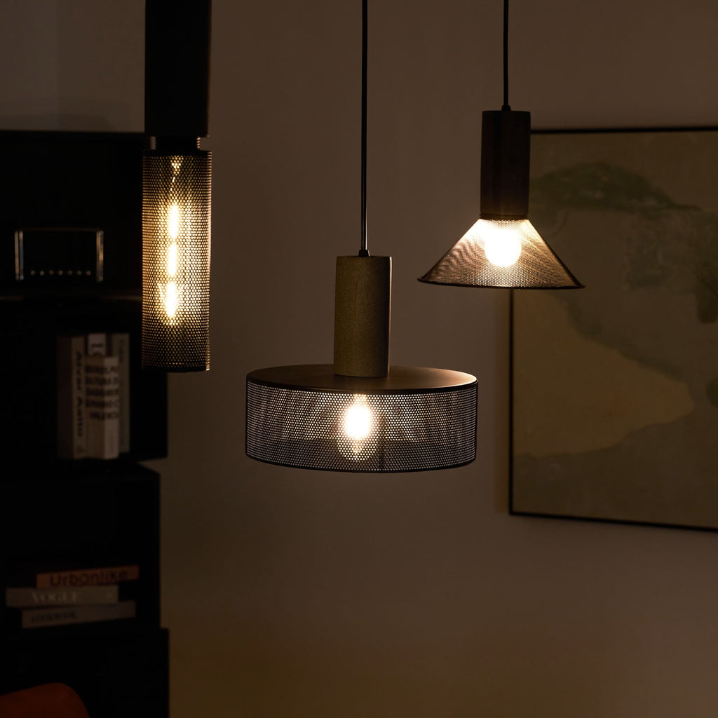 Industrial Concrete Pendant Light With Warm LED Glow — Ashbury Home & Living