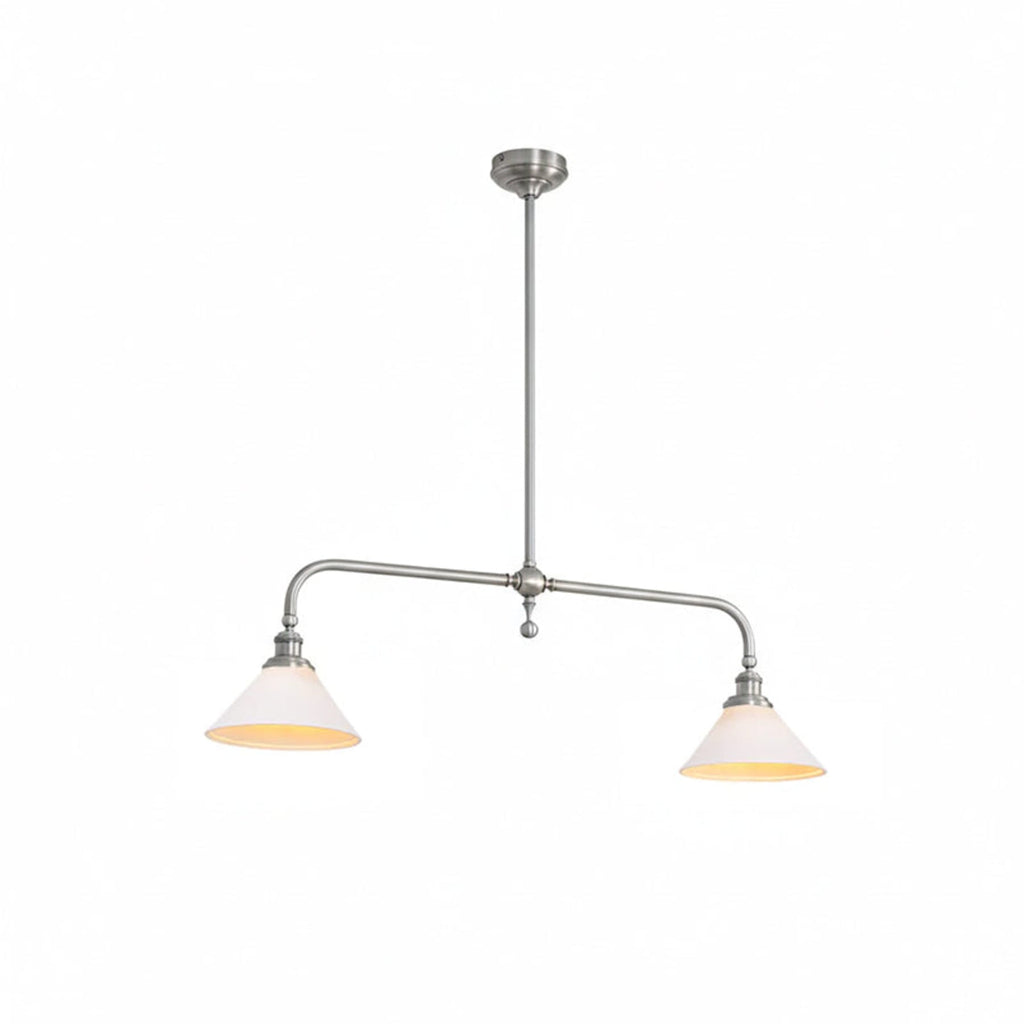 Modern Brass Pendant Light With Ceramic Shades for Dining Room — Ashbury Home & Living