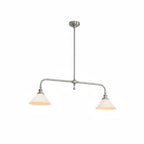 Modern Brass Pendant Light With Ceramic Shades for Dining Room — Ashbury Home & Living