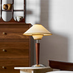 Modern Wood Table Lamp With Fabric Shade for Living Room — Ashbury Home & Living