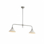 Modern Brass Pendant Light With Ceramic Shades for Dining Room — Ashbury Home & Living