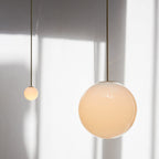 Modern Glass Pendant Light With Integrated LED for Dining Room — Ashbury Home & Living