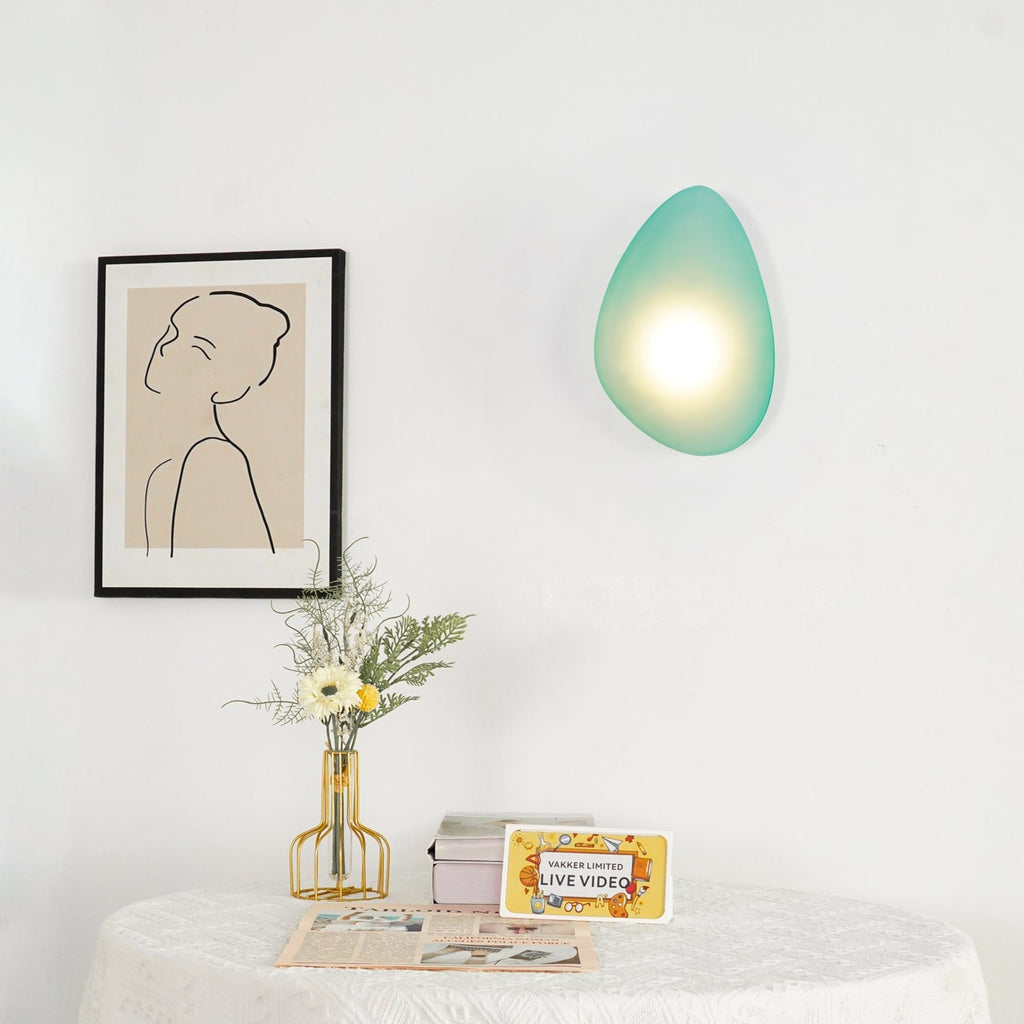 Modern Glass Wall Light With Warm Glass Shades — Ashbury Home & Living