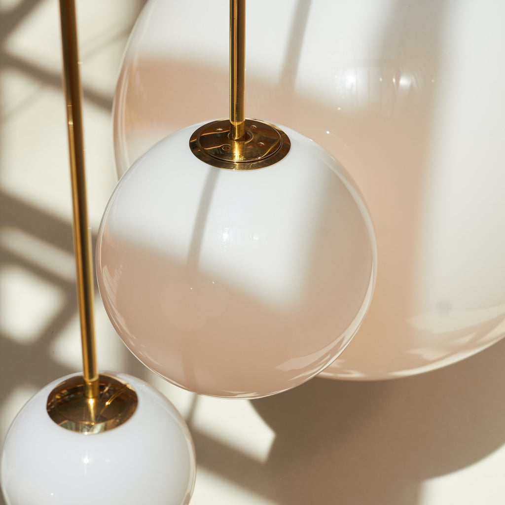 Modern Glass Pendant Light With Integrated LED for Dining Room — Ashbury Home & Living