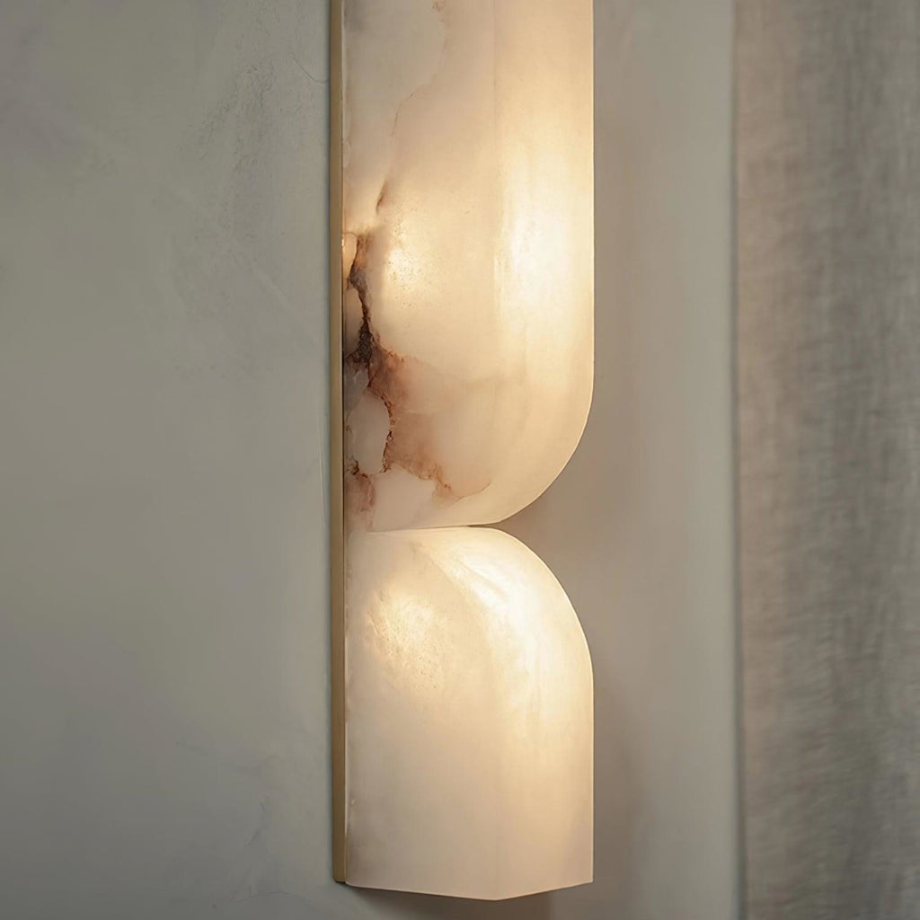 Modern Marble Wall Light With Warm LED Glow for Living Room — Ashbury Home & Living