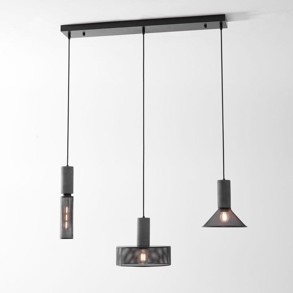 Industrial Concrete Pendant Light With Warm LED Glow — Ashbury Home & Living
