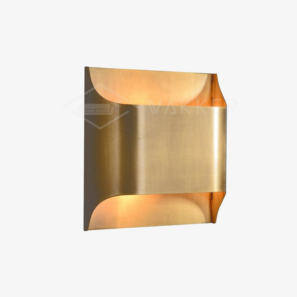 Modern Brass Wall Light With Warm LED Glow for Living Room — Ashbury Home & Living