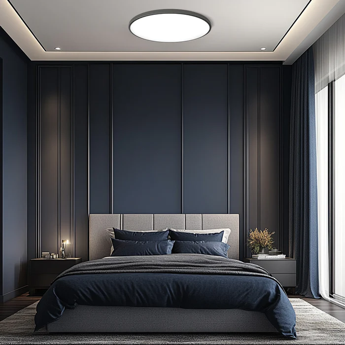 Minimalist Round LED Ceiling Light With Flush Mount Design