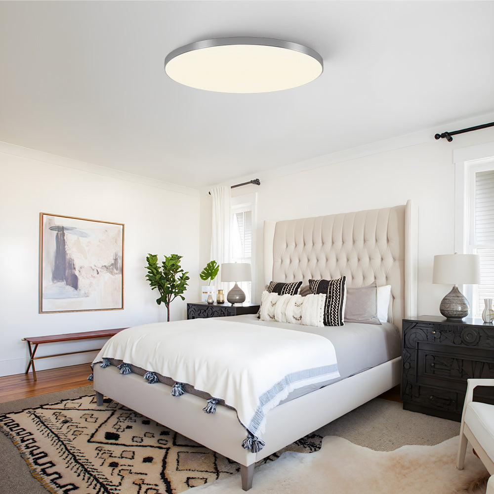 Minimalist Round LED Ceiling Light With Flush Mount Design