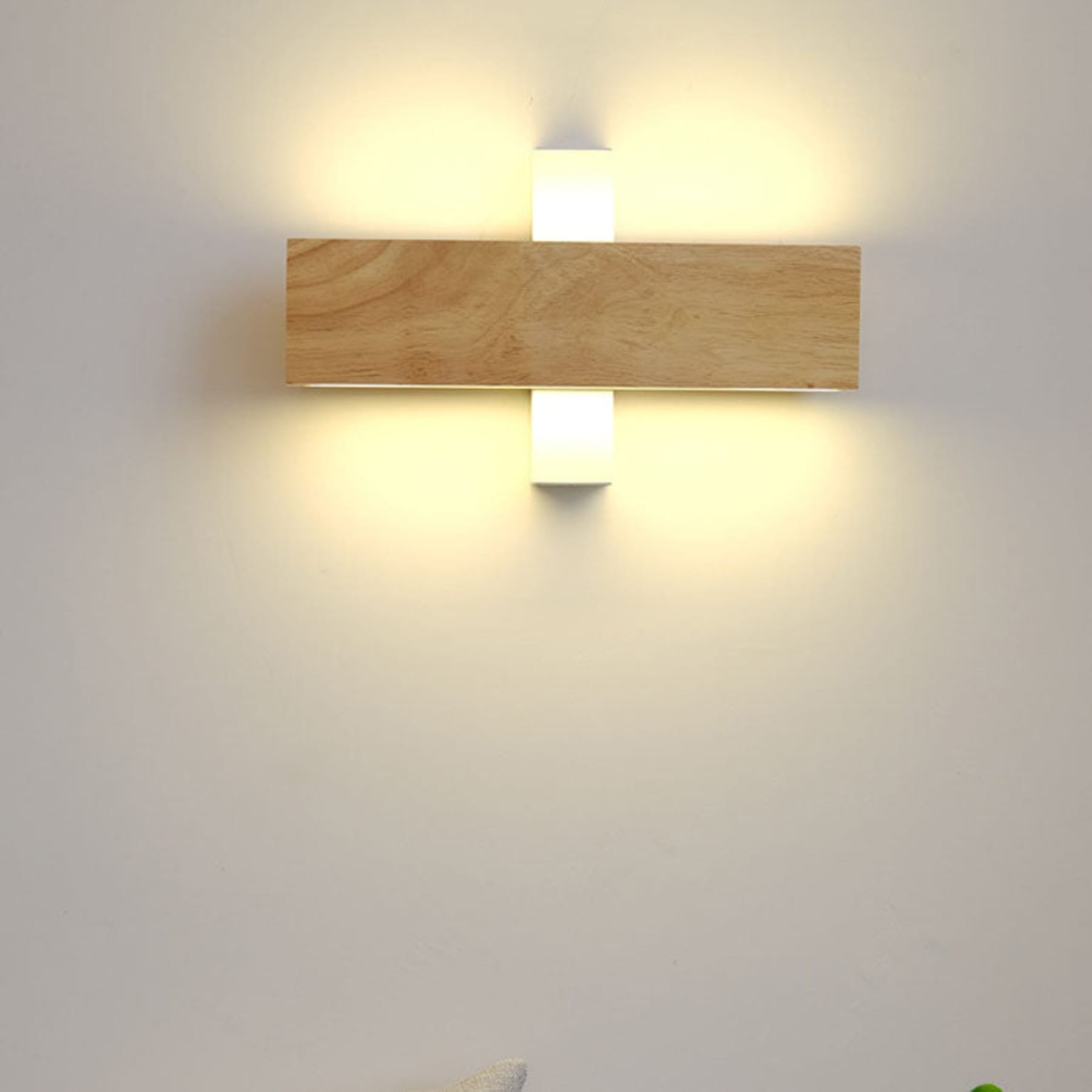 Modern Wood Wall Light for Living Room and Bedroom — Ashbury Home & Living