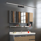 Modern Iron Linear Wall Light With Integrated LED for Hallway — Ashbury Home & Living