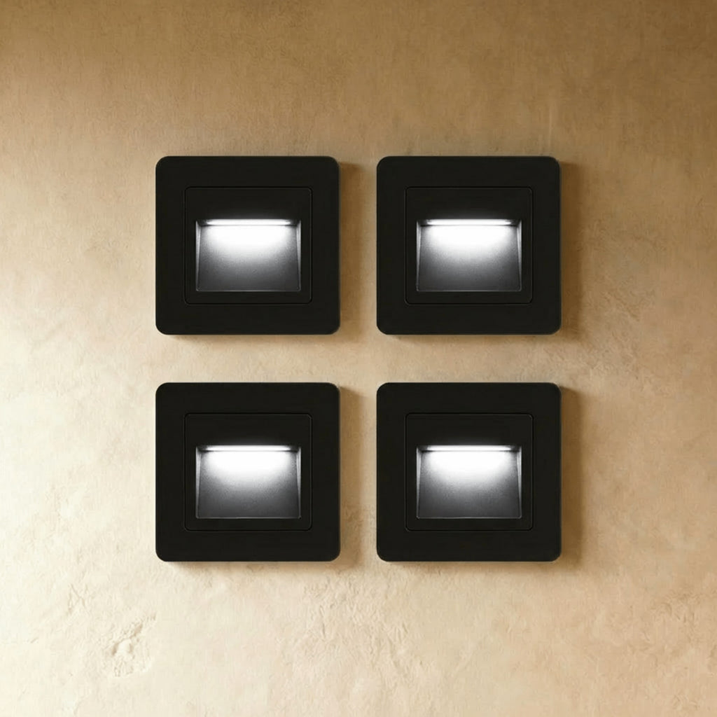 Minimalist Matte Plastic Wall Light for Hallway and Bedroom in Black — Ashbury Home & Living