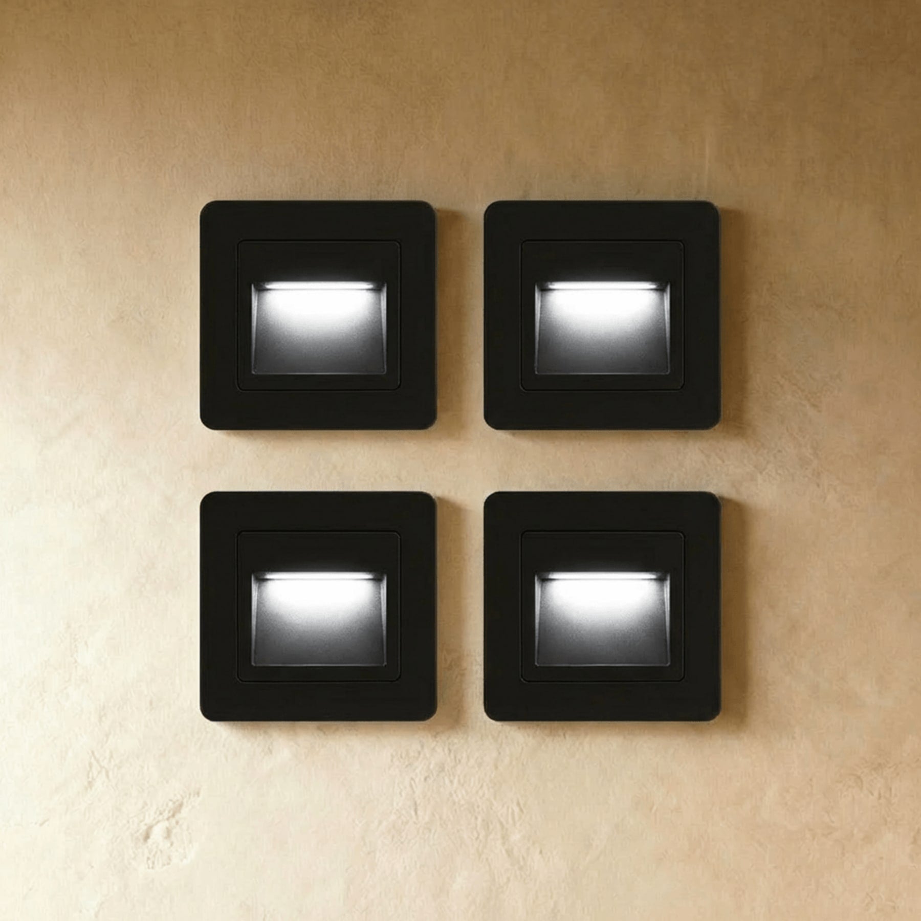 Minimalist Matte Plastic Wall Light for Hallway and Bedroom in Black — Ashbury Home & Living