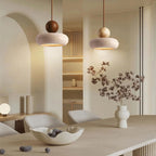 Modern Wood And Concrete Pendant Light With Warm LED Glow — Ashbury Home & Living