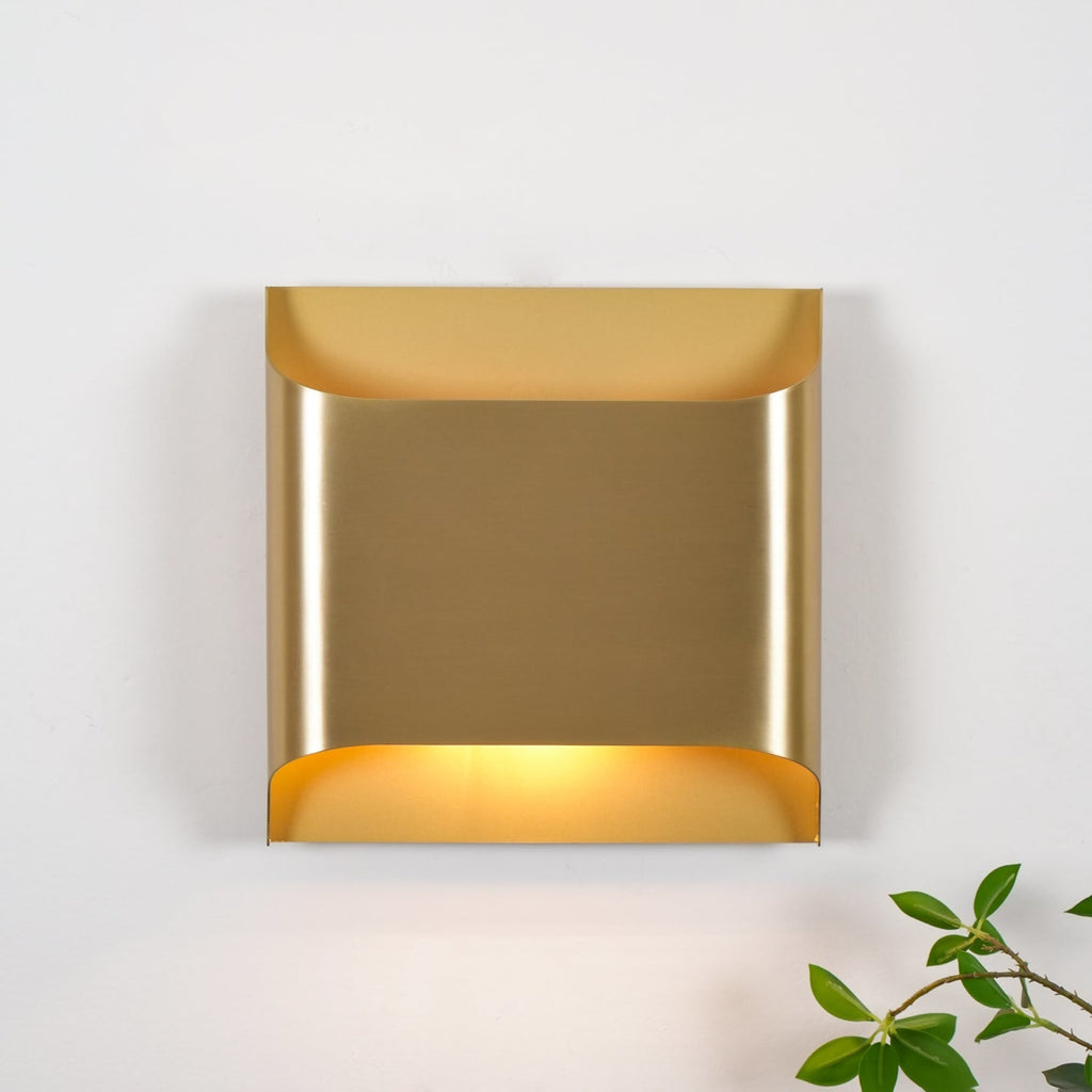 Modern Brass Wall Light With Warm LED Glow for Living Room — Ashbury Home & Living