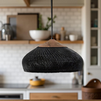 Bohemian Rattan Pendant Lights With Woven Shade