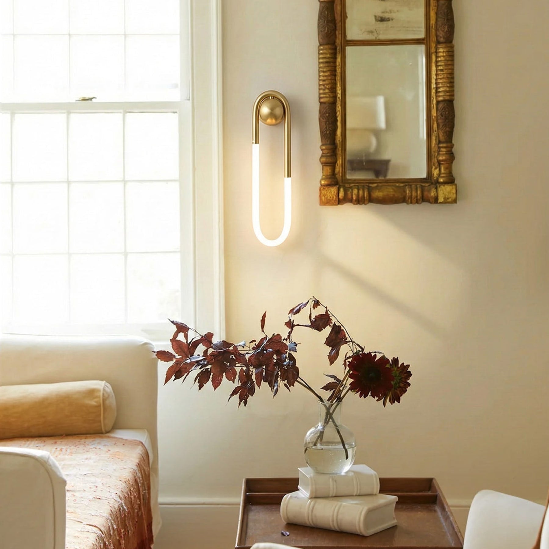 Minimalist Metal Wall Light for Living Room and Bedroom — Ashbury Home & Living