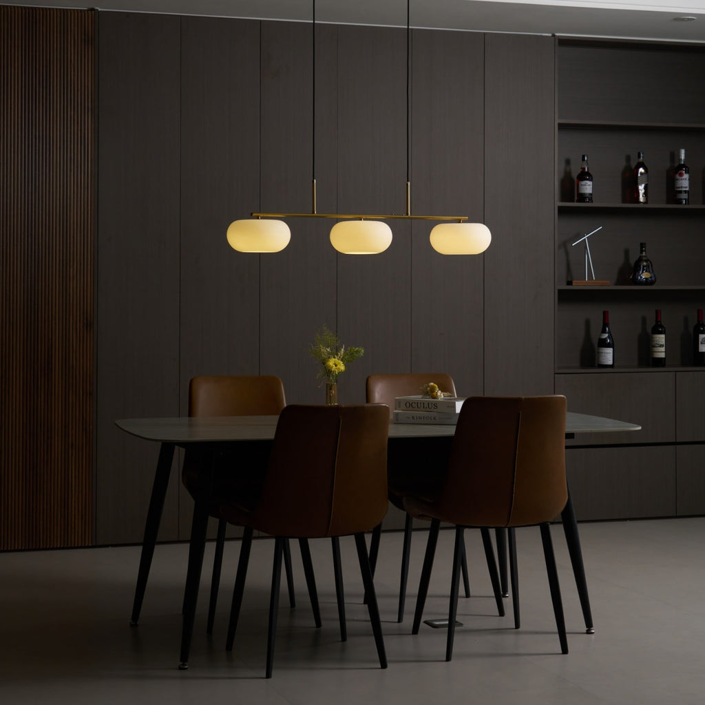 Modern Glass Pendant Light With Tri-Colour LED Glow — Ashbury Home & Living