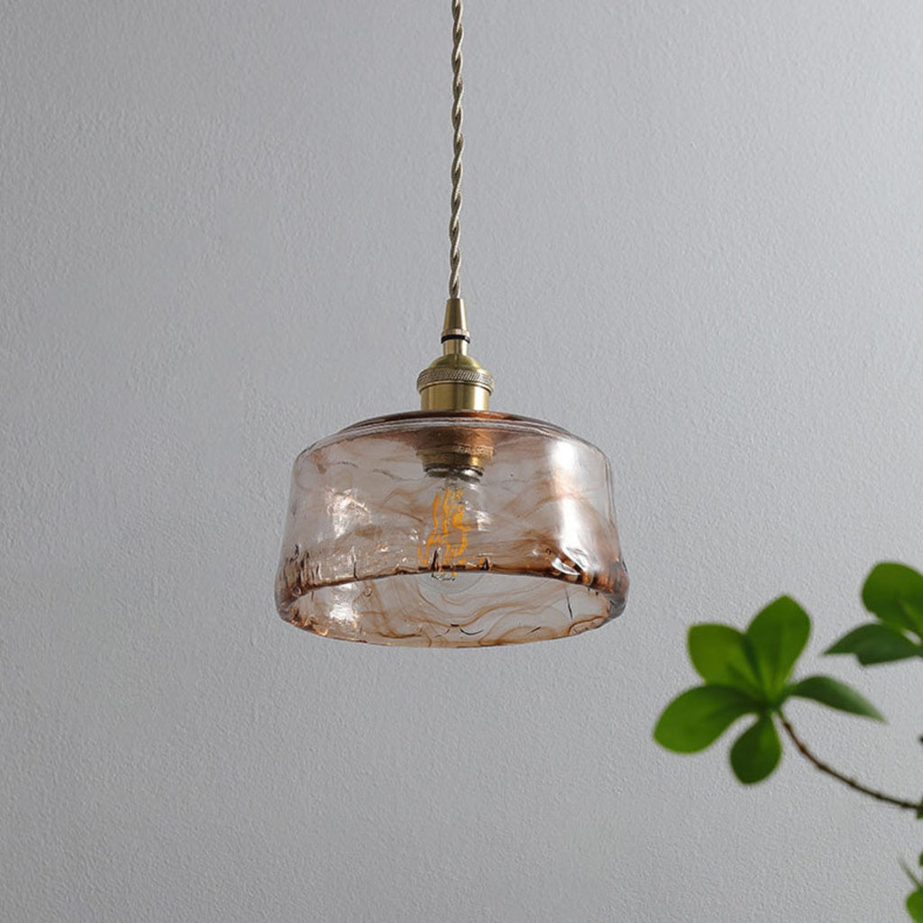 Modern Glass Pendant Light With Warm LED Glow — Ashbury Home & Living