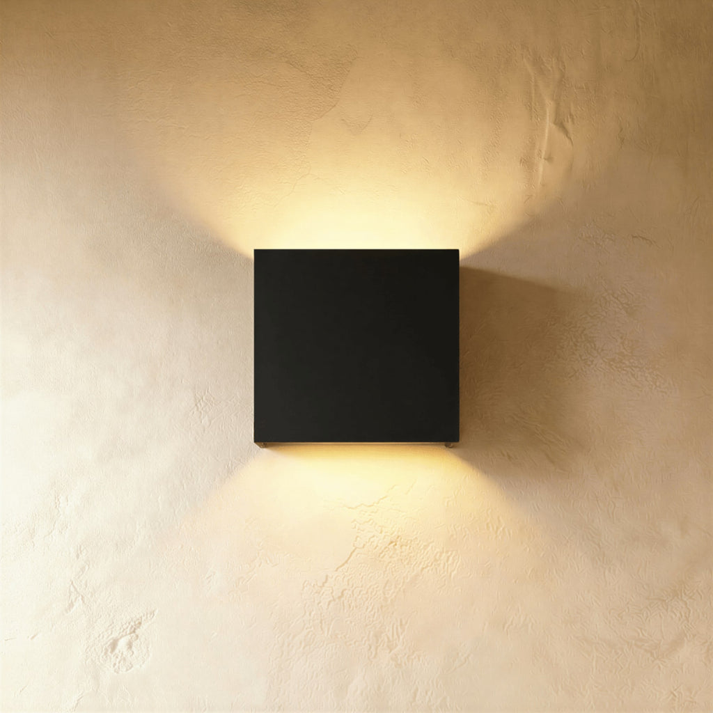 Modern Aluminium Wall Light for Living Room and Hallway in Matte Black — Ashbury Home & Living