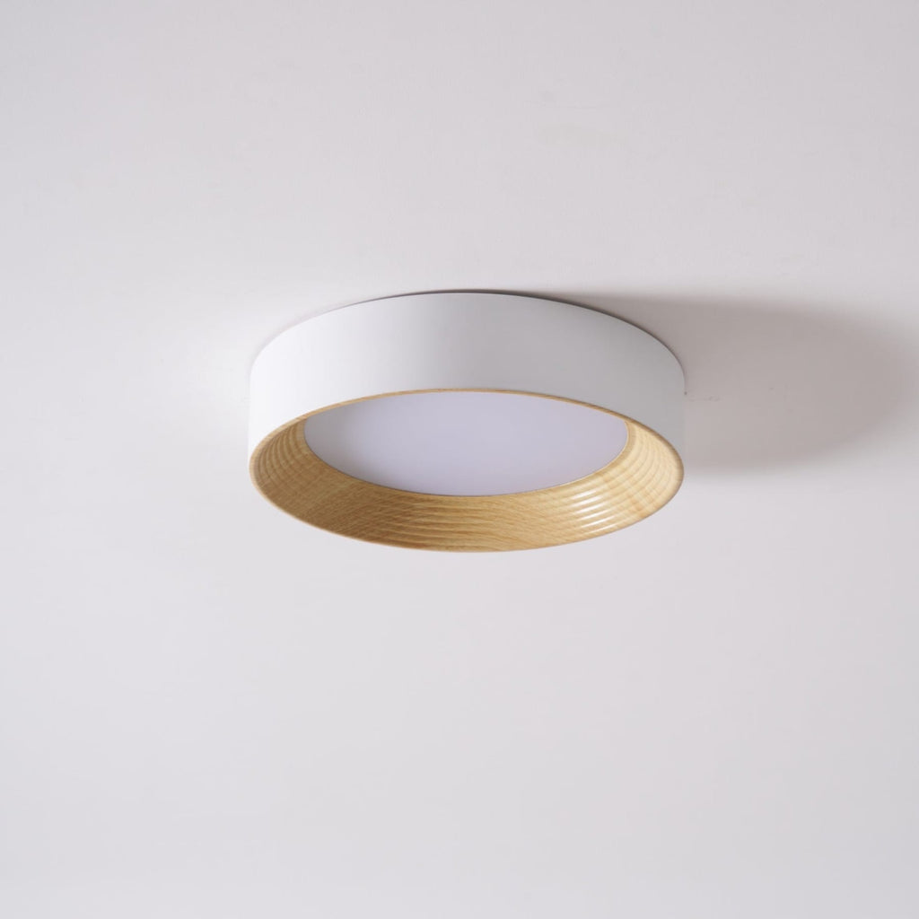 Scandinavian Wood Flush Mount Ceiling Light for Living Room — Ashbury Home & Living