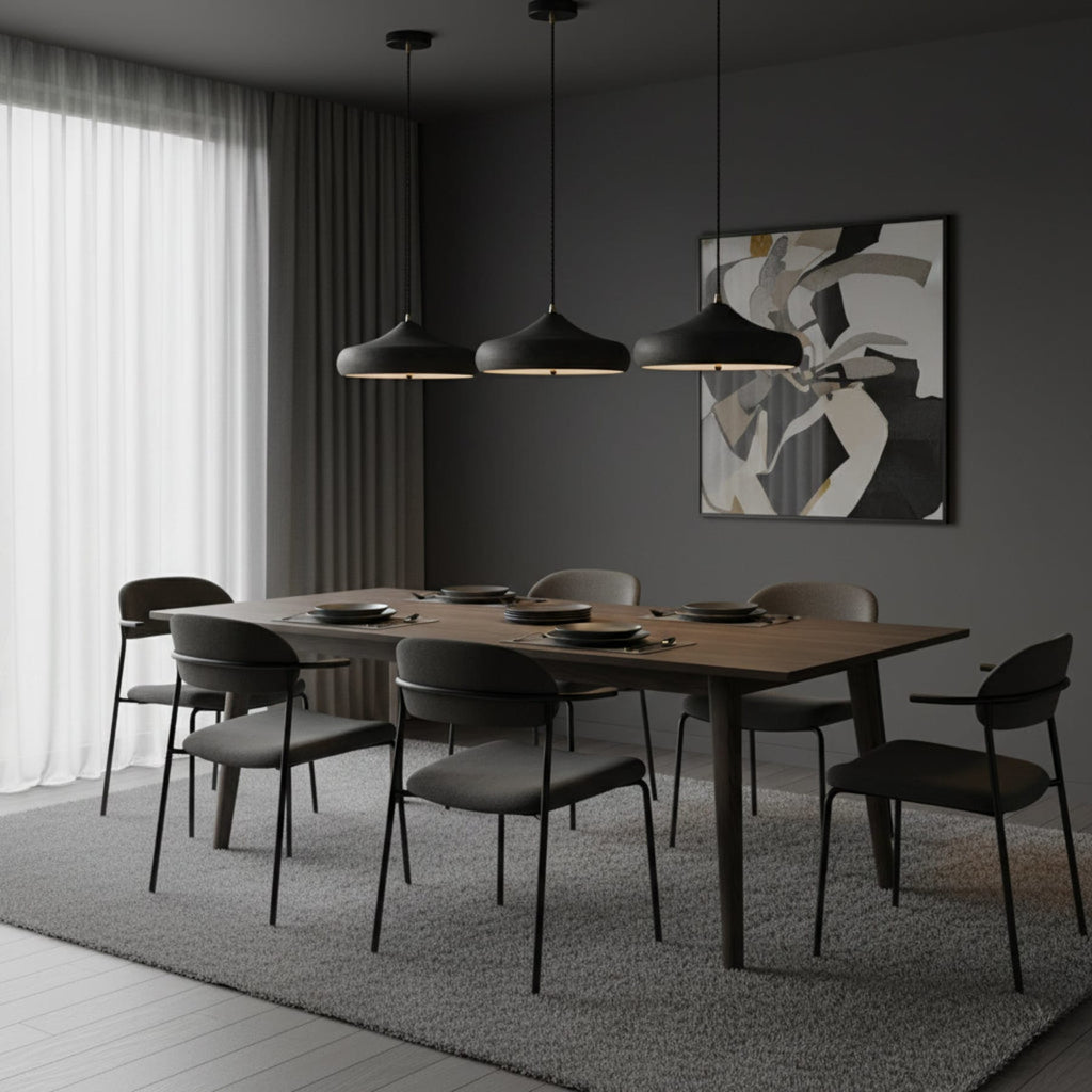Contemporary Iron Pendant Light With Warm LED Glow — Ashbury Home & Living